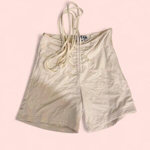 I.AM.GIA Women's Cream and White Shorts